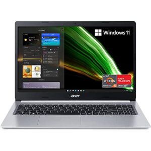 Acer Aspire 5 - 15.6" Laptop AMD Ryzen 5 5500U 2.10GHz 8GB RAM 256GB SSD W11H (Renewed)