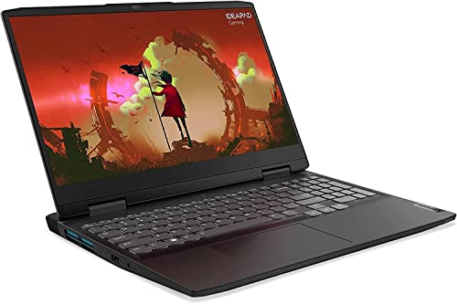 Lenovo IdeaPad Gaming3 Laptop 15.6 FHD Display 120Hz| NVIDIA GeForce RTX 3050| AMD Ryzen5 6600H| Windows 11| Backlit Keyboard| USB C| Wi-Fi6| Webcam| HDMI Cable| 2022 (32GB DDR5 RAM | 1TB PCIe SSD)