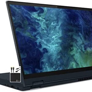 Lenovo 2022 Newest Flex 5i 14" FHD Touchscreen 2-in-1 Laptop Computer, Dual Core Intel i3-1115G4 (Upto 4.1GHz, Beats i5-1030G7), 4GB RAM, 128GB SSD, WiFi, Webcam, Abyss Blue, Win 11S+MarxsolCables