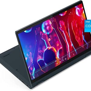 Lenovo 2022 Newest Flex 5i 14" FHD Touchscreen 2-in-1 Laptop Computer, Dual Core Intel i3-1115G4 (Upto 4.1GHz, Beats i5-1030G7), 4GB RAM, 128GB SSD, WiFi, Webcam, Abyss Blue, Win 11S+MarxsolCables