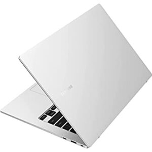 Samsung Galaxy Book Go Laptop PC Computer Qualcomm 7C Pro 4GB Memory 128GB eUFS Storage 18-Hour Battery Compact Light Shockproof WFH Ready WiFi 5, Silver (Renewed)