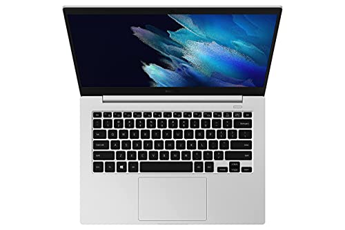 Samsung Galaxy Book Go Laptop PC Computer Qualcomm 7C Pro 4GB Memory 128GB eUFS Storage 18-Hour Battery Compact Light Shockproof WFH Ready WiFi 5, Silver (Renewed)