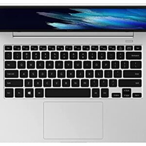 Samsung Galaxy Book Go Laptop PC Computer Qualcomm 7C Pro 4GB Memory 128GB eUFS Storage 18-Hour Battery Compact Light Shockproof WFH Ready WiFi 5, Silver (Renewed)