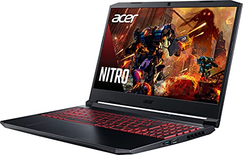 Newest Acer Nitro 5 15.6“ FHD IPS Gaming Laptop, 11th Gen Intel 6-Core i5-11400H, NVIDIA GeForce GTX 1650, 16GB DDR4 RAM, 256GB NVMe SSD, DTS X Ultra, Backlit KB, WiFi 6, Win 10, GalliumPi Accessories