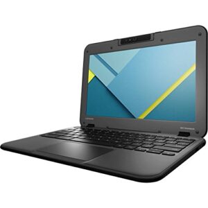 Lenovo N22-20 Chromebook, Intel Celeron N3050 Dual-Core, 1.6 GHz, 16 GB, Intel HD Graphics, Chrome OS, Black, 11.6" (Certified Refurbished)