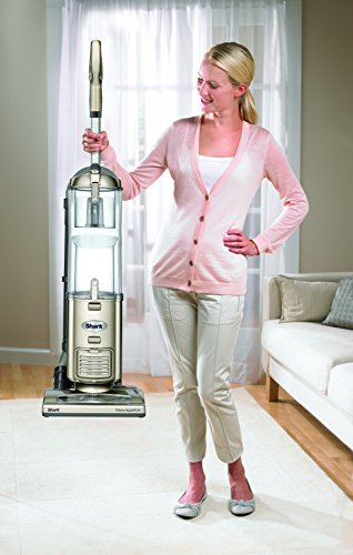 Shark Navigator Deluxe Upright Corded Bagless Vacuum for Carpet and Hard Floor with Anti-Allergy Seal (NV42), Champagne