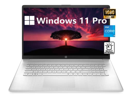 HP [Windows 11 Pro] Business Laptop, 11th Gen Intel Core i5-1135G7, 17.3" FHD IPS Display, 32GB RAM, 1TB SSD, HDMI, Full-Size Backlit Keyboard, Numeric keypad, Type-C, Long Battery Life, Durlyfish