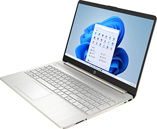 HP 15 Premium High Performance Slim Laptop in Silver Intel i7 up to 4.7GHz 16GB RAM 256GB SSD 15.6in HD Webcam WiFi Fingerprint Reader W11 (15-DY200-Renewed)