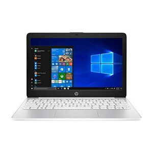 HP 2021 Stream 11.6" HD Laptop Computer, Intel Celeron N4000 Processor, 4GB RAM, 64GB eMMC , 1-Year Office 365, Webcam, Intel UHD Graphics 600, Bluetooth, Windows 10 S, White, 32GB SnowBell USB Card