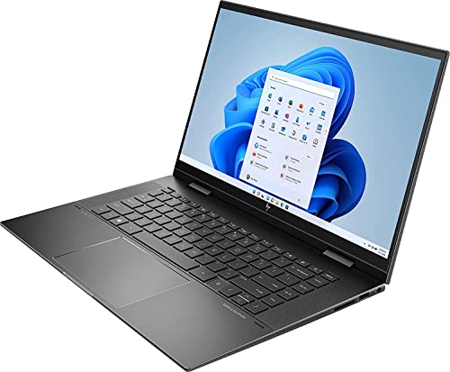 HP Envy x360 Convert 15m-eu0033dx 15.6" Touchscreen AMD Ryzen 5 5500U, AMD Radeon Graphics, 8GB DDR4 RAM, 256GB SSD Storage, Windows 11 Home, BT BL, Nightfall Black (Renewed)