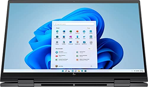 HP Envy x360 Convert 15m-eu0033dx 15.6" Touchscreen AMD Ryzen 5 5500U, AMD Radeon Graphics, 8GB DDR4 RAM, 256GB SSD Storage, Windows 11 Home, BT BL, Nightfall Black (Renewed)