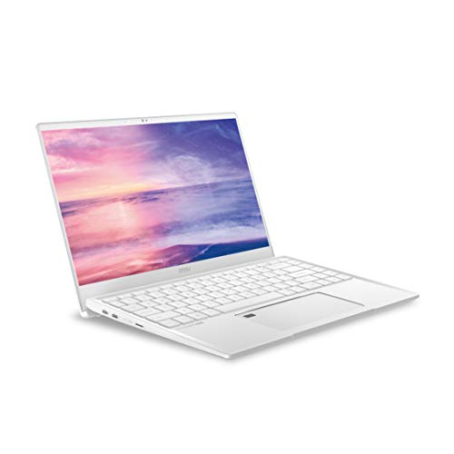 MSI Prestige 14 A10SC-230 14" UHD 4k Ultra Thin and Light Professional Laptop Intel Core i7-10510U GTX1650 MAX-Q 16GB DDR4 512GB NVMe SSD Win10Pro TB3, White