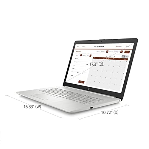 2022 HP 17.3" FHD IPS Display Laptop Computer, 11th Intel Core i5-1135G7 Processor, 32GB RAM, 2TB SSD, Backlit Keyboard, Intel Iris Xe Graphics, HD Webcam, Windows 10, Silver, 32GB SnowBell USB Card