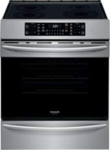 frigidaire fgih3047vf 30″ gallery series induction range with air fry 4 elements 5.4 cu. ft. oven capacity self clean with steam clean option star k ada compliant in stainless steel