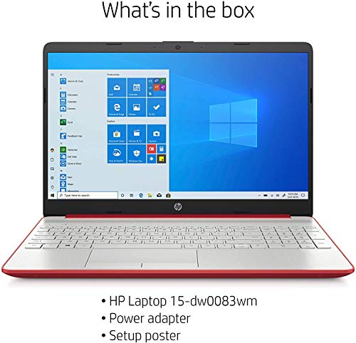 HP 2020 15.6'' HD LED Display Intel Pentium Gold 6405U 4GB DDR4 RAM 500GB HDD Windows 10 Scarlet Red