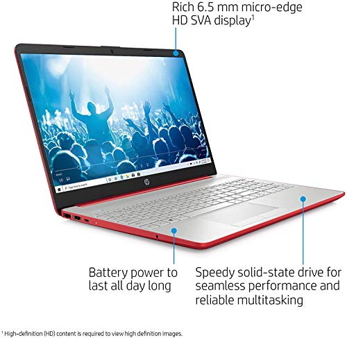 HP 2020 15.6'' HD LED Display Intel Pentium Gold 6405U 4GB DDR4 RAM 500GB HDD Windows 10 Scarlet Red