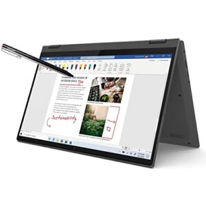 lenovo ideapad flex 5i 2-in-1 touchscreen laptop, 14″ fhd ips display, core i3-1115g4 up to 4.1ghz, 4gb ram, 128gb pcie ssd, usb-c, hdmi, wifi, fp reader, sd card reader, win 11 w/ active pen