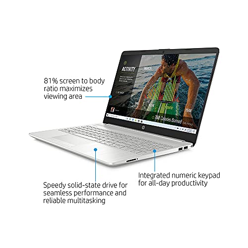 2021 HP 15.6" FHD Laptop Computer, 11th Gen Intel Core i5-1135G7(Beats i7-1065g7), 32GB DDR4 RAM, 2TB PCIe SSD, Intel Iris Xe Graphics, HD Webcam, Stereo Speakers, Windows 10, Silver, 32GB USB Card