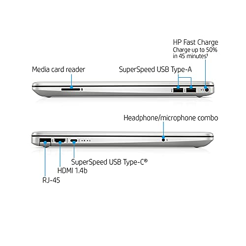 2021 HP 15.6" FHD Laptop Computer, 11th Gen Intel Core i5-1135G7(Beats i7-1065g7), 32GB DDR4 RAM, 2TB PCIe SSD, Intel Iris Xe Graphics, HD Webcam, Stereo Speakers, Windows 10, Silver, 32GB USB Card