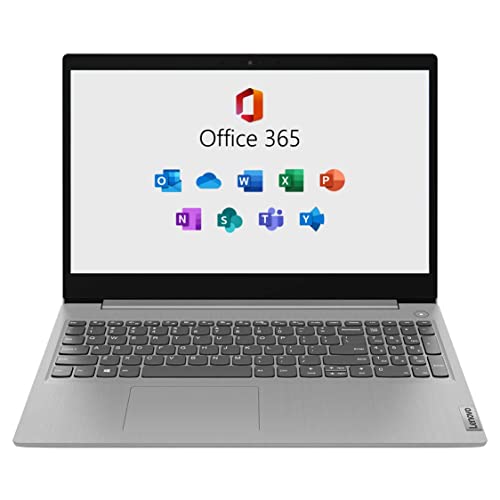 Lenovo Ideapad 3 Laptop, 15.6" Full HD Screen, Intel Pentium Silver N5030 Quad-Core Processor, 4GB RAM, 128GB SSD, Webcam, Wi-Fi, Windows 11 Home, Office 365 1-Year Subscription Included