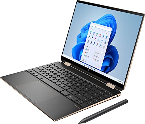 HP 2022 Spectre 2-in-1 Laptop 13.5" 3K2K OLED Touchscreen EVO 11th Intel Core i7-1195G7 Iris Xe Graphics 16GB DDR4 1TB SSD Wi-Fi 6 Thunderbolt 4 Backlit KB w/ FP and Pen Windows 11 Pro w/RATZK 32GB