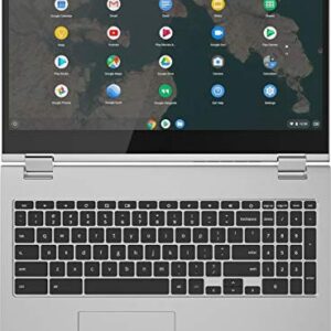 New 2020 Lenovo - C340-15 2-in-1 15.6" Touch-Screen Full HD 1920x1080 Chromebook Intel Pentium Gold 4GB Memory 64GB eMMC Flash | Gray