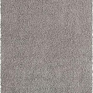 Unique Loom Solid Shag Collection Area Rug (5' 1" x 8', Cloud Gray)