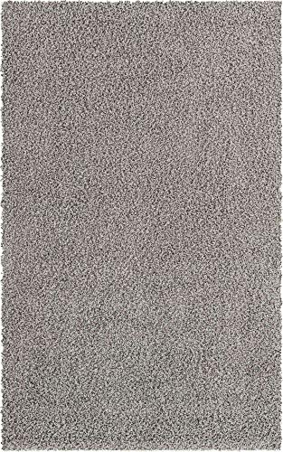 Unique Loom Solid Shag Collection Area Rug (5' 1" x 8', Cloud Gray)