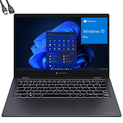 2023 Toshiba Dynabook Portege X30L-K 13.3" FHD 470nits Business Laptop, 12th Gen Intel 12-Core i7-1260P, 16GB LPDDR5 RAM, 512GB PCIe SSD, WiFi6, Backlit Keyboard, Windows 10 Pro, BROAG Extension Cable