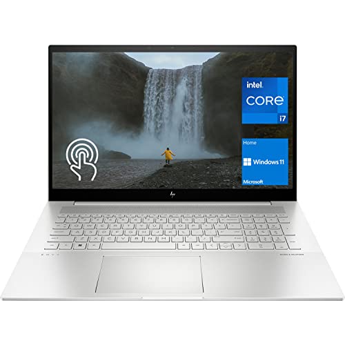 HP Envy Laptop, 17.3" FHD IPS Touchscreen, 12th Gen Intel Core i7-1260P, 32GB RAM, 1TB PCIe SSD, IR Camera, Backlit Keyboard, Wi-Fi 6, Windows 11 Home, Silver