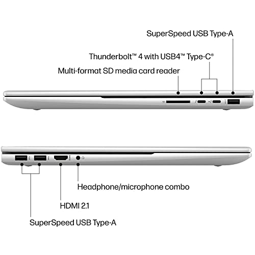 HP Envy Laptop, 17.3" FHD IPS Touchscreen, 12th Gen Intel Core i7-1260P, 32GB RAM, 1TB PCIe SSD, IR Camera, Backlit Keyboard, Wi-Fi 6, Windows 11 Home, Silver