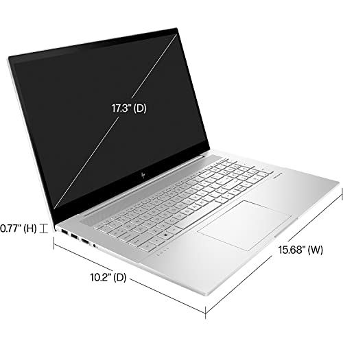 HP Envy Laptop, 17.3" FHD IPS Touchscreen, 12th Gen Intel Core i7-1260P, 32GB RAM, 1TB PCIe SSD, IR Camera, Backlit Keyboard, Wi-Fi 6, Windows 11 Home, Silver