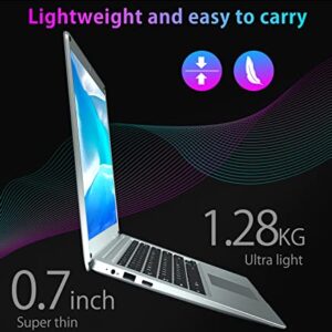 WAKST 14.1'' Windows 11 Laptop , Intel Celeron N3350 , 1920x1080 FHD IPS Display, Ultra Slim Notebook PC, with 4GB RAM BT4.2, Work Study Computer