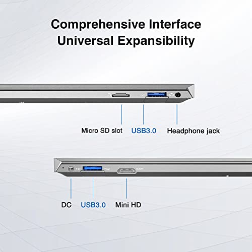 BiTECOOL Windows 11 Laptop, 15.6 inches Full HD IPS Display, Intel Celeron J4125 Quad Core, 8GB RAM and 256GB SSD Laptop Computer, 2.4/5G WiFi, BT4.2, Full Size Keyboard and Ultra Slim