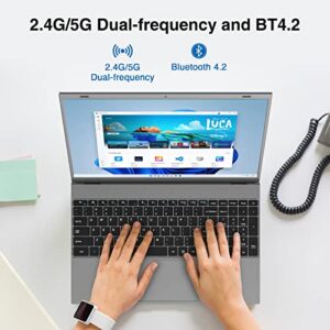 BiTECOOL Windows 11 Laptop, 15.6 inches Full HD IPS Display, Intel Celeron J4125 Quad Core, 8GB RAM and 256GB SSD Laptop Computer, 2.4/5G WiFi, BT4.2, Full Size Keyboard and Ultra Slim