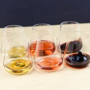 Gabriel-Glas - Set of 6 - New Stemless Austrian Crystal Wine Glass - DrinkArt Edition