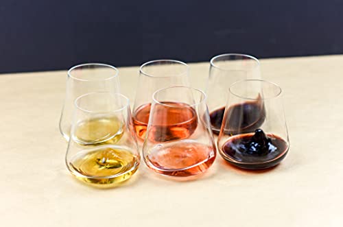 Gabriel-Glas - Set of 6 - New Stemless Austrian Crystal Wine Glass - DrinkArt Edition