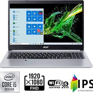 Acer 2022 Newest Aspire 5 A515 15.6" FHD IPS Laptop 11th Gen Intel Core i5-1135G7 8GB RAM 256GB NVMe SSD WiFi AX BT RJ45 HDMI Webcam USB-C Backlit Keyboard Fingerprint Windows 11 Pro w/ RE 32GB USB