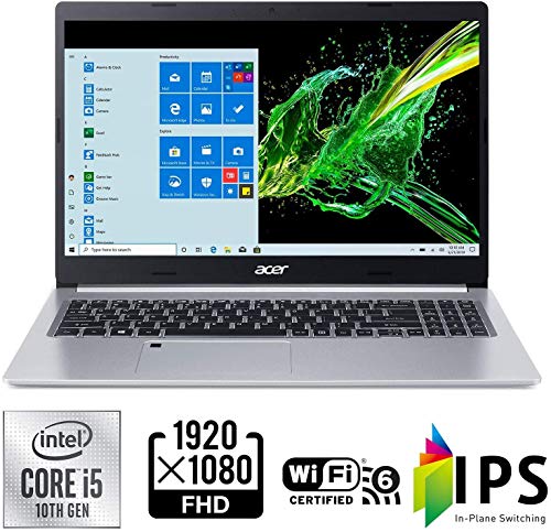 Acer 2022 Newest Aspire 5 A515 15.6" FHD IPS Laptop 11th Gen Intel Core i5-1135G7 8GB RAM 256GB NVMe SSD WiFi AX BT RJ45 HDMI Webcam USB-C Backlit Keyboard Fingerprint Windows 11 Pro w/ RE 32GB USB