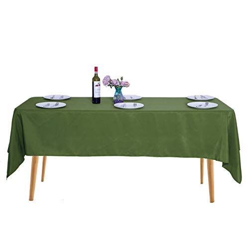 2pack 60x120 Inch Willow Rectangular Tablecloth 6 Feet Table Cloth in Polyester Fabric for Wedding/Banquet/Restaurant/Parties