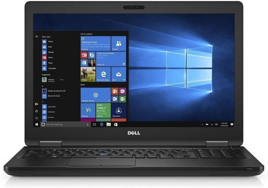 Dell Latitude 5580 Business Laptop 15.6" FHD (1920 x 1080) Display, Intel Core i5-7300U, 16GB DDR4 RAM, 960GB SSD, Webcam, Windows 10 Pro (Renewed)