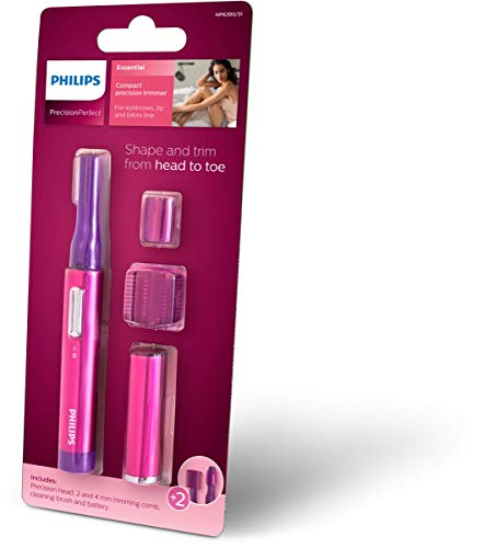 Philips PrecisionPerfect compact Precision Trimmer for Women, Facial Hair Removal & Eyebrows, HP6390/51