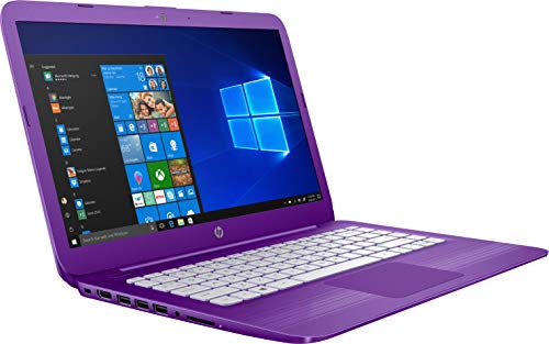 HP Stream 14-cb013wm, 14" HD Display, Intel N3060, 4GB RAM, 32GB SSD, Windows 10 Home S Mode, Purple