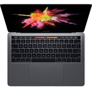 late 2016 apple macbook pro touch bar with 3.3ghz intel core i7 (13.3 in, 8gb ram, 1tb ssd) space gray (renewed)