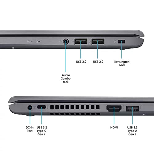 ASUS VivoBook 15 Laptop, 15.6” Full HD Screen, Intel Core i3-1115G4, 20GB RAM, 1TB SSD, USB Type-C, HDMI, Wi-Fi, Windows 11 Home, Slate Gray