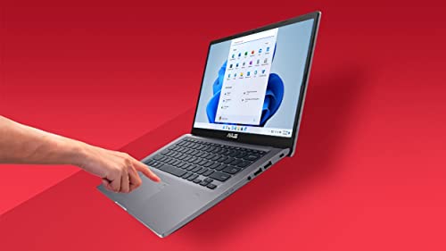 ASUS VivoBook 14" FHD 1080p Laptop, Intel Core i3-1115G4, 8GB RAM, 512GB PCIe SSD, Fingerprint Reader, Backlit Keyboard, HDMI, WiFi, Webcam, Windows 11 Home, Slate Grey