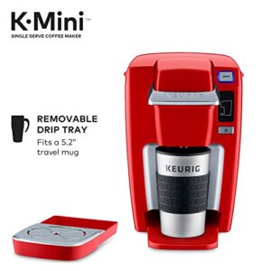 Keurig K15 Coffee Maker, Single Serve K-Cup Pod Coffee Brewer, 6 to 10 Oz. Brew Sizes, Chili Red