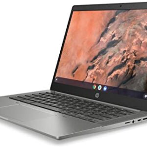 HP 14b-na Chromebook 14" FHD Laptop, AMD Ryzen 3 3250C, 4GB RAM, 128GB eMMC Chrome OS Silver(Renewed)