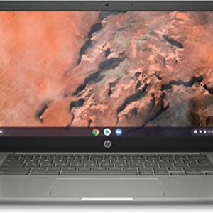 HP 14b-na Chromebook 14" FHD Laptop, AMD Ryzen 3 3250C, 4GB RAM, 128GB eMMC Chrome OS Silver(Renewed)