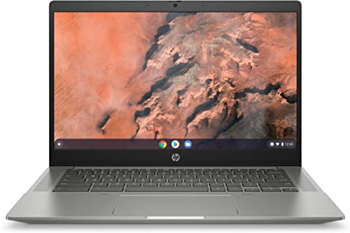 HP 14b-na Chromebook 14" FHD Laptop, AMD Ryzen 3 3250C, 4GB RAM, 128GB eMMC Chrome OS Silver(Renewed)